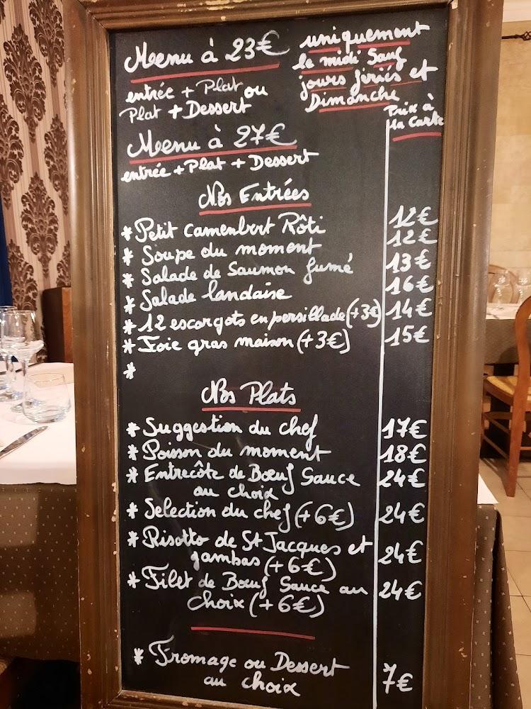 Auberge saint Hubert - Menu Image 1